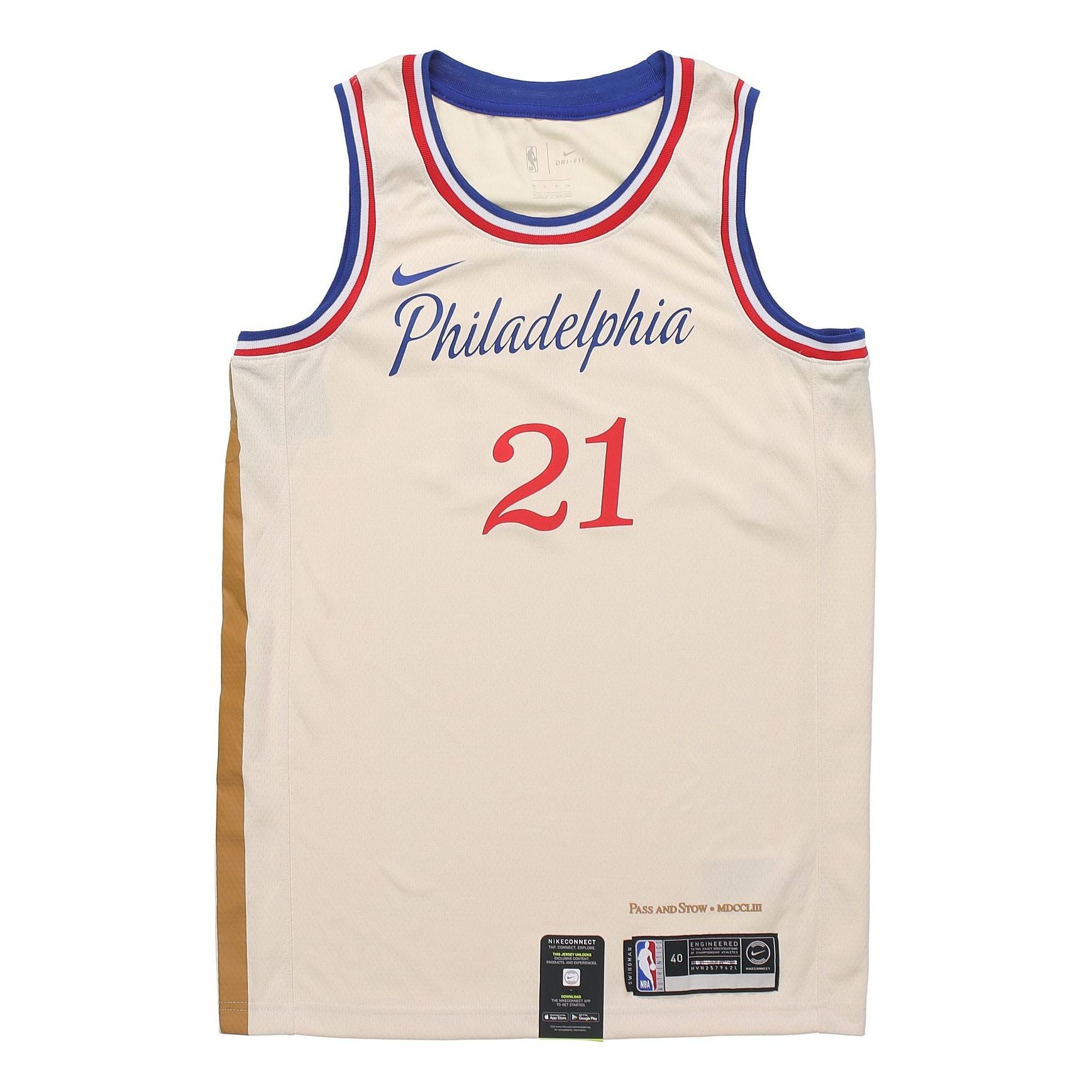 Баскетбольное джерси Nike NBA City limited SW Fan Edition 19-20 Season Philadelphia 76ers 21 Basketball Jersey/Vest Beige Creamy
Баскетбольное джерси Nike NBA City limited SW Fan Edition 19-20 Season Philadelphia 76ers 21 Basketball Jersey/Vest Beige Creamy