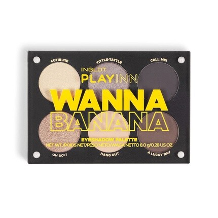 Playinn Палитра теней для век Wanna Banana, Inglot
Playinn Палитра теней для век Wanna Banana, Inglot