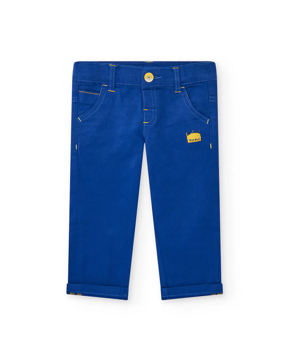 Брюки для мальчиков с пятью карманами синего цвета с желтой строчкой Tuc tuc, синий
Брюки для мальчиков с пятью карманами синего цвета с желтой строчкой Tuc tuc, синий