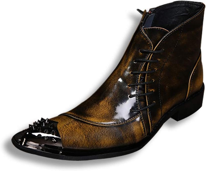 Ботинки на щиколотку Rui для мужчин, высокие ботинки с шнуровкой, премиальная натуральная кожа, металлический носок, ретро-цвета, боковая молния, низкий каблук, легкий уход (Цвет: Бронза M US) Rui Landed, 7 Bronze
Ботинки на щиколотку Rui для мужчин, высокие ботинки с шнуровкой, премиальная натуральная кожа, металлический носок, ретро-цвета, боковая молния, низкий каблук, легкий уход (Цвет: Бронза M US) Rui Landed, 7 Bronze