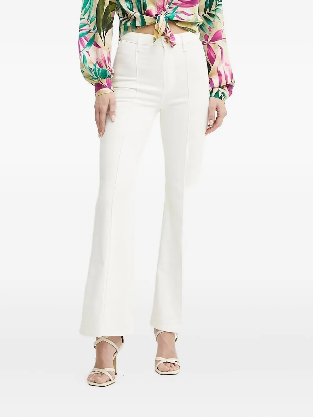 Расклешенные джинсы с высокой талией GUESS USA, белый
Расклешенные джинсы с высокой талией GUESS USA, белый