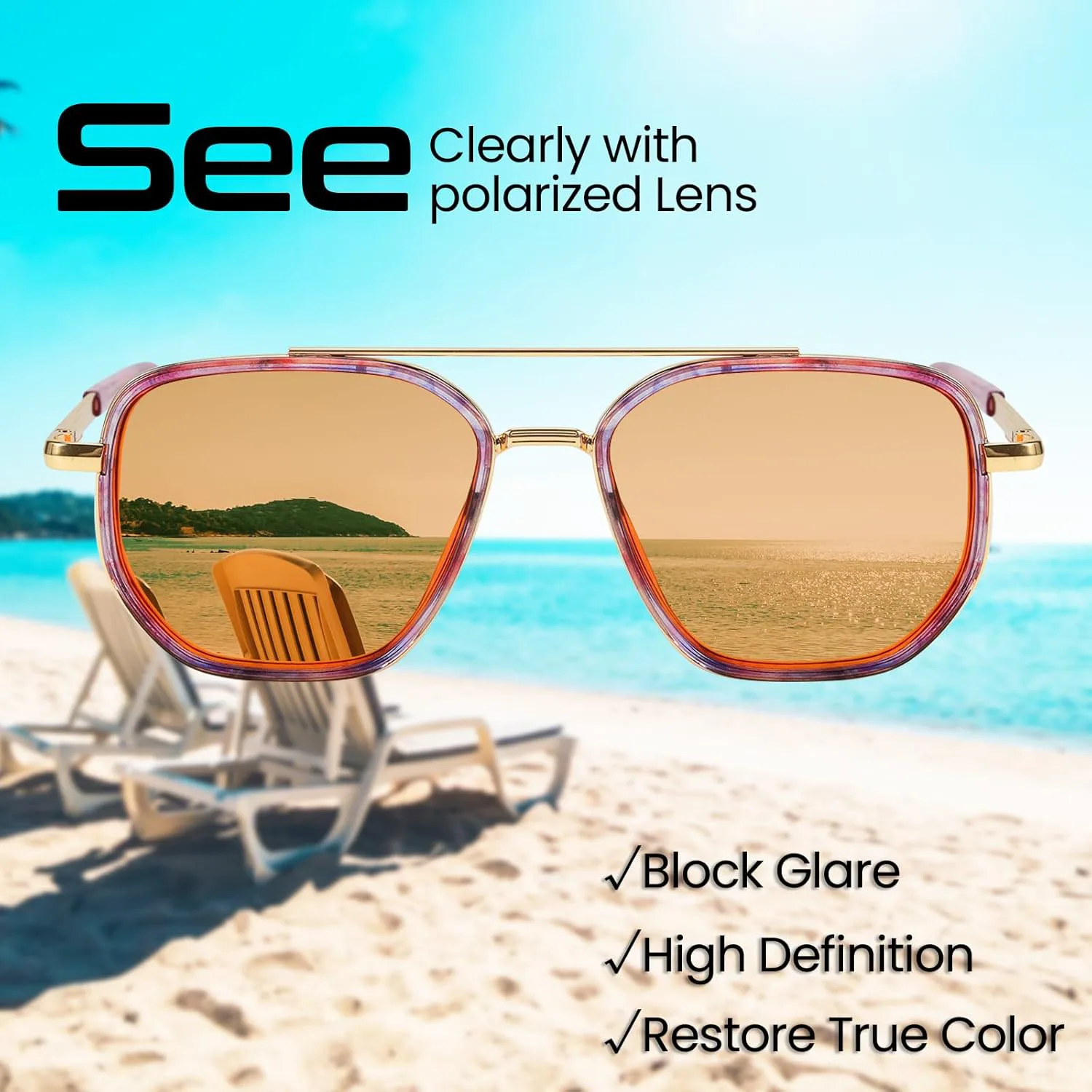 Солнцезащитные очки-авиаторы для женщин, не спутывающиеся, поляризованные, модные солнцезащитные очки для путешествий и вождения DreamCalf, A07- Pink Tortoise/Pink
Солнцезащитные очки-авиаторы для женщин, не спутывающиеся, поляризованные, модные солнцезащитные очки для путешествий и вождения DreamCalf, A07- Pink Tortoise/Pink