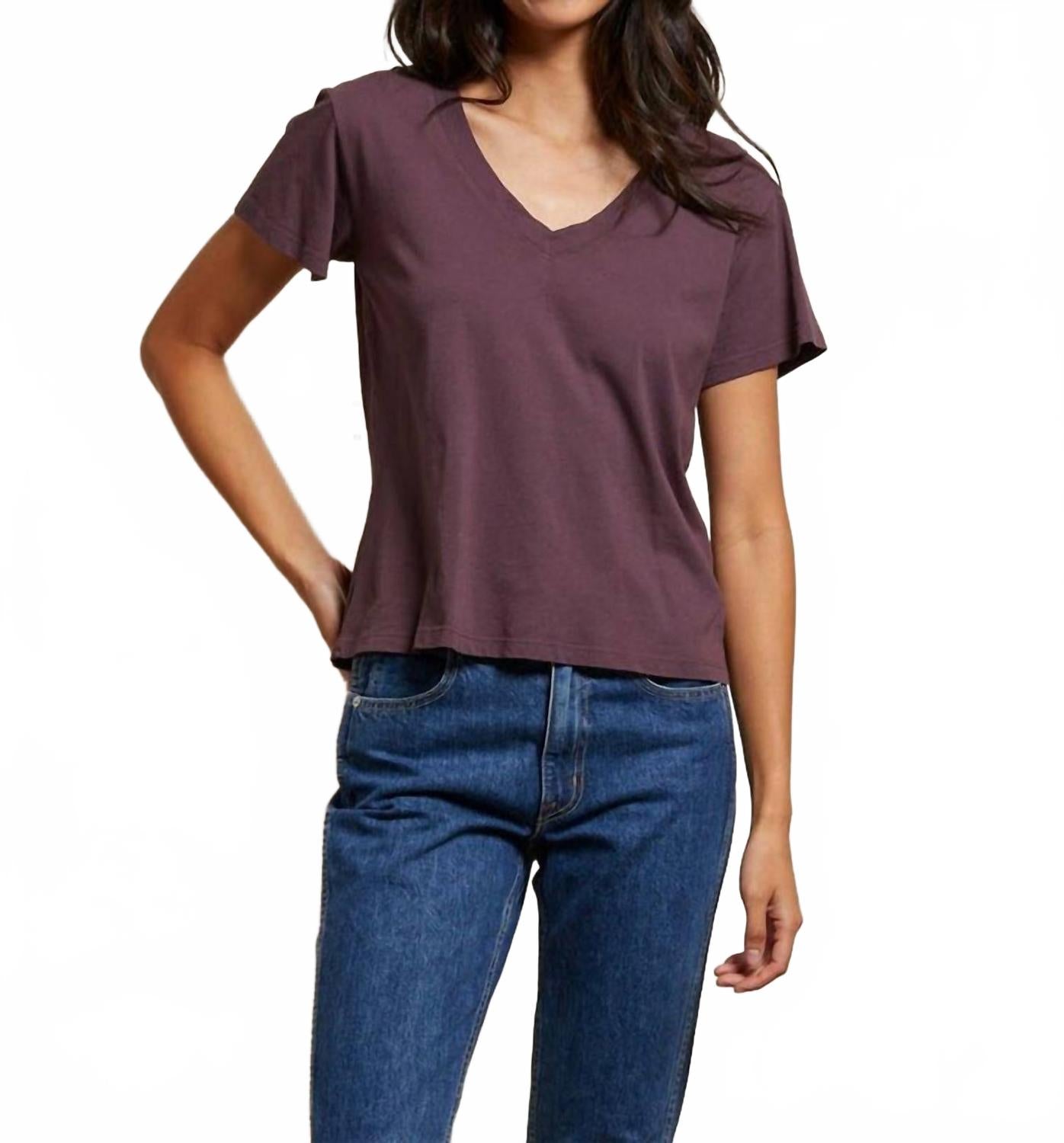 PERFECTWHITETEE Футболка с V-образным вырезом «Хендрикс» сливового цвета, Белый, PERFECTWHITETEE Футболка с V-образным вырезом «Хендрикс» сливового цвета
PERFECTWHITETEE Футболка с V-образным вырезом «Хендрикс» сливового цвета, Белый, PERFECTWHITETEE Футболка с V-образным вырезом «Хендрикс» сливового цвета