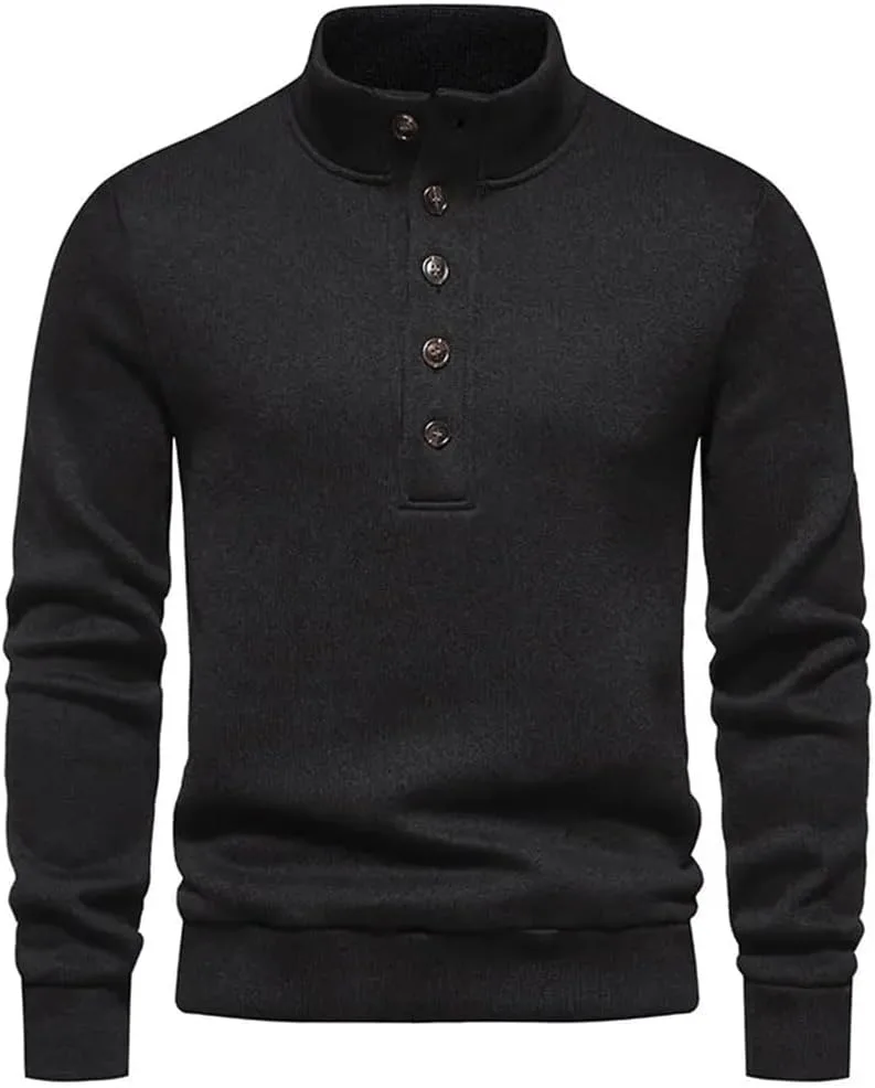 Мужской водолазка с длинными рукавами и застежкой-пуговицей Dninmim
Мужской водолазка с длинными рукавами и застежкой-пуговицей Dninmim