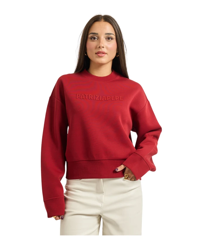 Укороченная толстовка-бюстье Patrizia Pepe, красный
Укороченная толстовка-бюстье Patrizia Pepe, красный