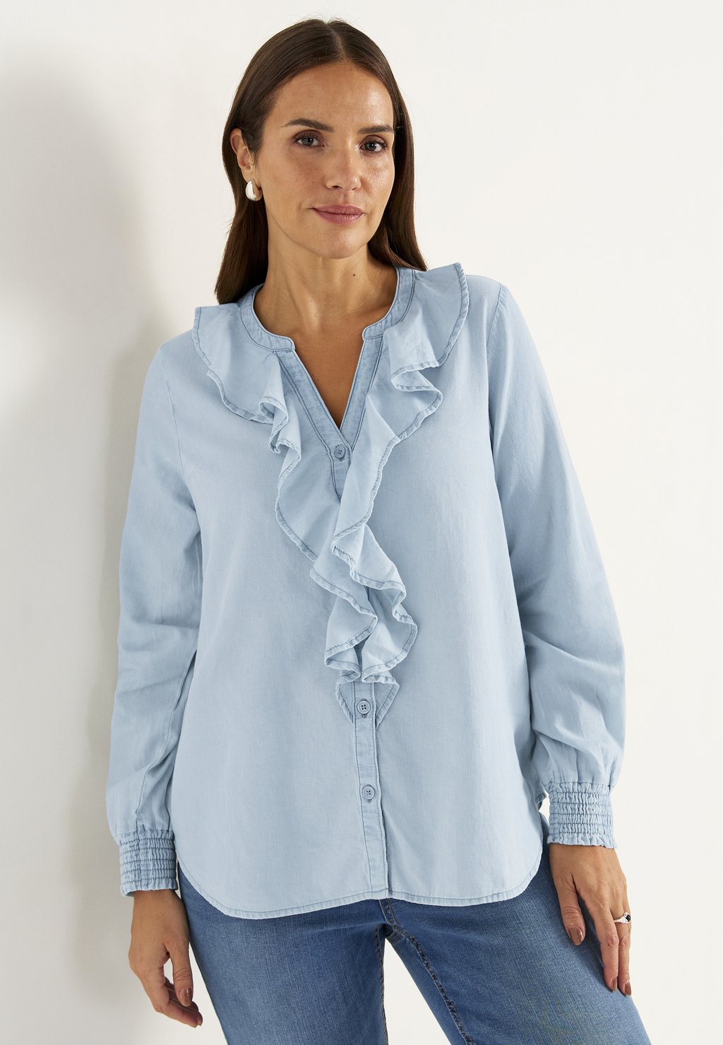 Блузка на пуговицах FLOUNCE Cellbes of Sweden, светло-голубой
Блузка на пуговицах FLOUNCE Cellbes of Sweden, светло-голубой