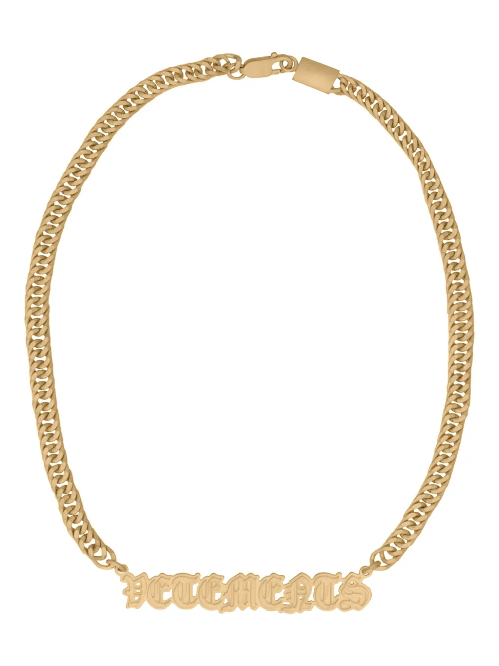 Колье Gothic Logo VETEMENTS, золотой
Колье Gothic Logo VETEMENTS, золотой