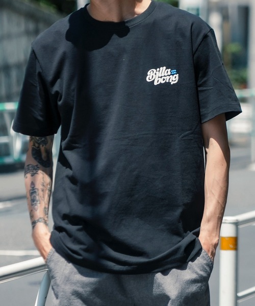 Мужская футболка с коротким рукавом, принтом логотипа на спине BILLABONG, черный
Мужская футболка с коротким рукавом, принтом логотипа на спине BILLABONG, черный