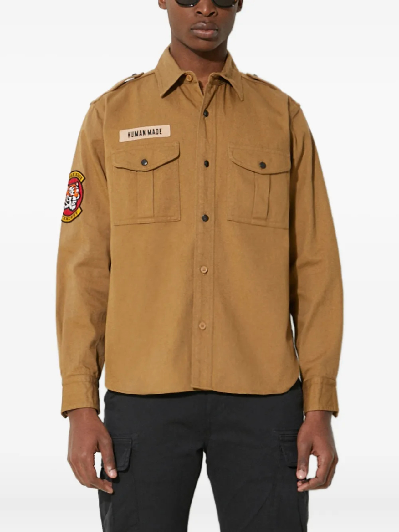 Human Made рубашка на пуговицах, нейтральный
Human Made рубашка на пуговицах, нейтральный