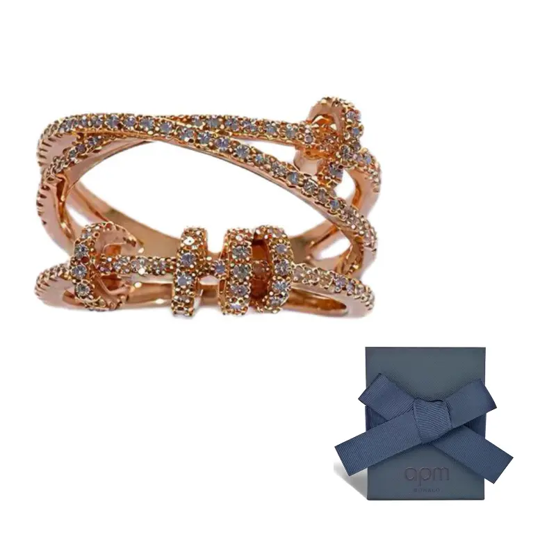 Apm Monaco Кольцо из стерлингового серебра 925 пробы для женщин Rose Gold
Apm Monaco Кольцо из стерлингового серебра 925 пробы для женщин Rose Gold