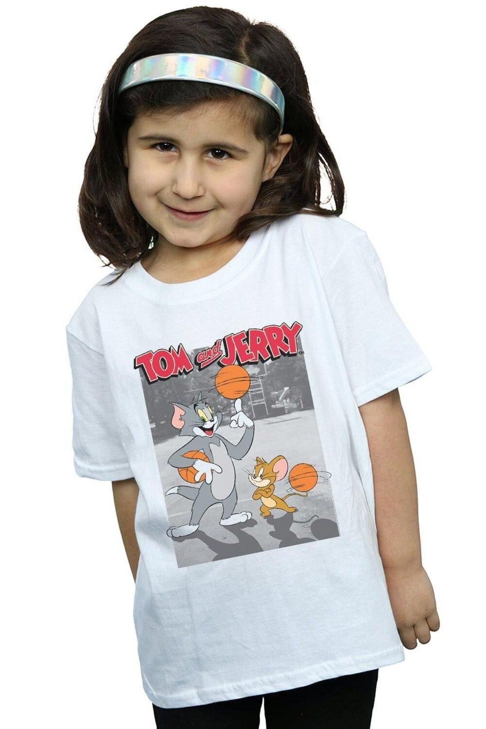Хлопковая футболка Basketball Buddies Tom & Jerry, белый
Хлопковая футболка Basketball Buddies Tom & Jerry, белый