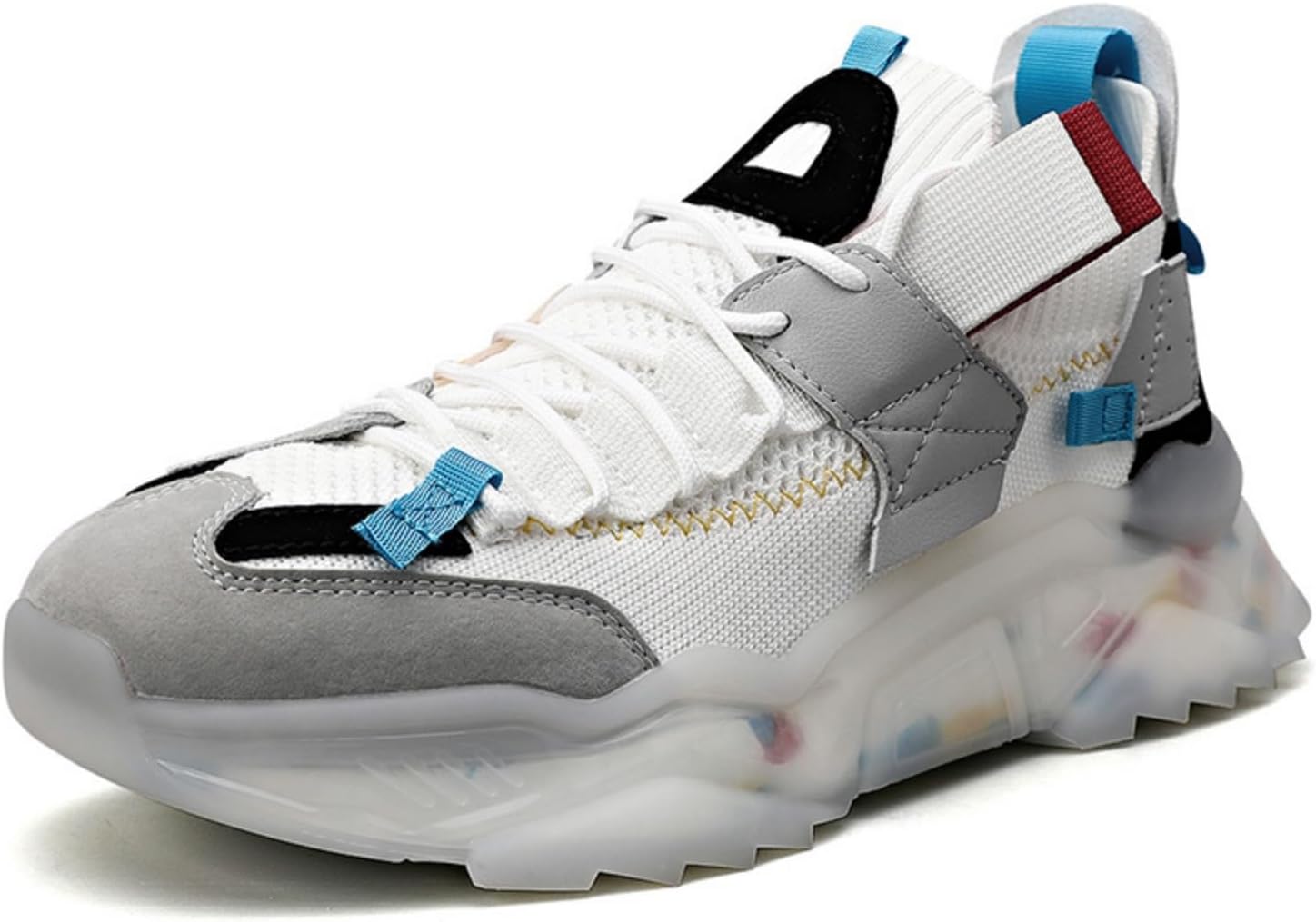 Мужские стильные спортивные кроссовки с контрастной расцветкой, противоскользящие, дышащие и амортизирующие, подходят для бега, баскетбола, прогулок, повседневной носки и тренировок Kpdwfms, белый
Мужские стильные спортивные кроссовки с контрастной расцветкой, противоскользящие, дышащие и амортизирующие, подходят для бега, баскетбола, прогулок, повседневной носки и тренировок Kpdwfms, белый