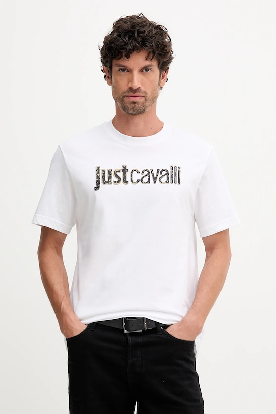 Хлопковая футболка Just Cavalli, белый
Хлопковая футболка Just Cavalli, белый