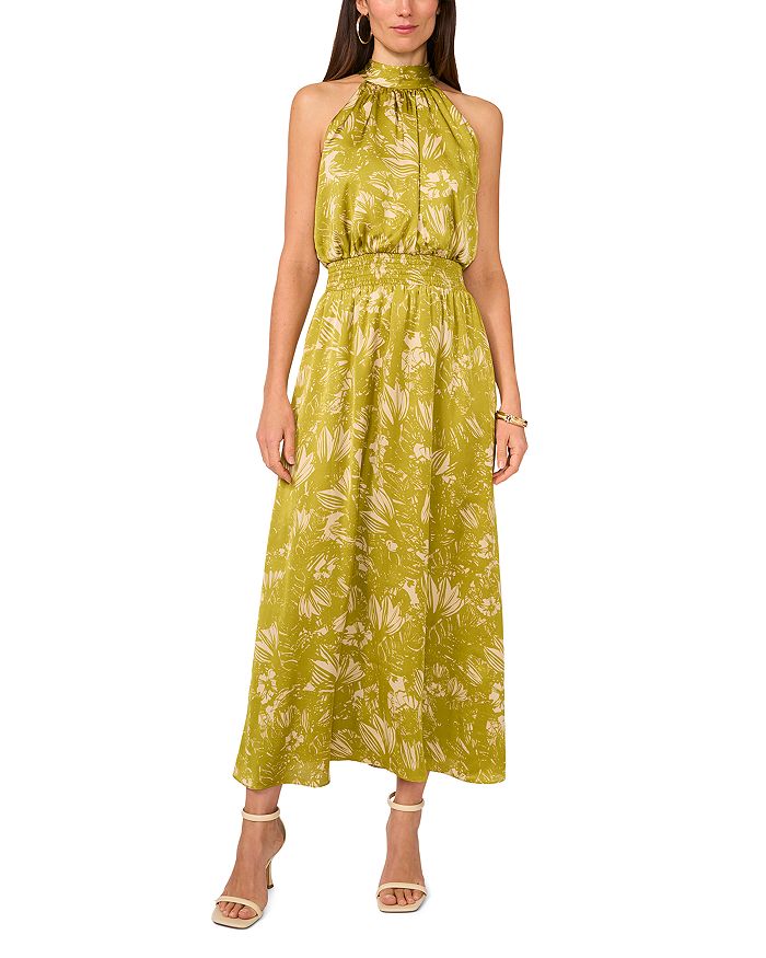 Платье макси с принтом и вырезом халтер, присборенное VINCE CAMUTO, зеленый
Платье макси с принтом и вырезом халтер, присборенное VINCE CAMUTO, зеленый