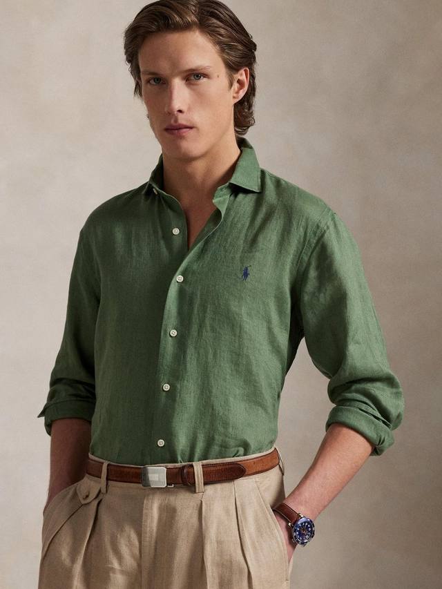 Поло Custom Slim Fit из льна Ralph Lauren, Fatigue
Поло Custom Slim Fit из льна Ralph Lauren, Fatigue