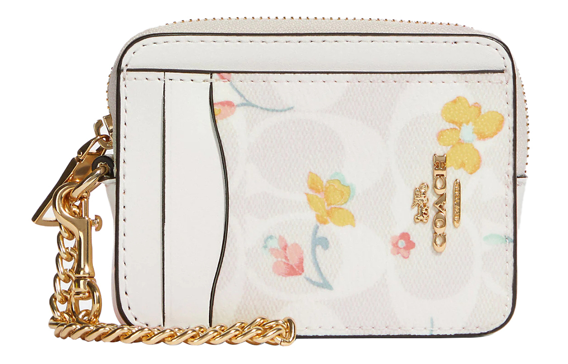 Визитница из лакированного холста с гладкой кожаной вставкой женская белая COACH
Визитница из лакированного холста с гладкой кожаной вставкой женская белая COACH