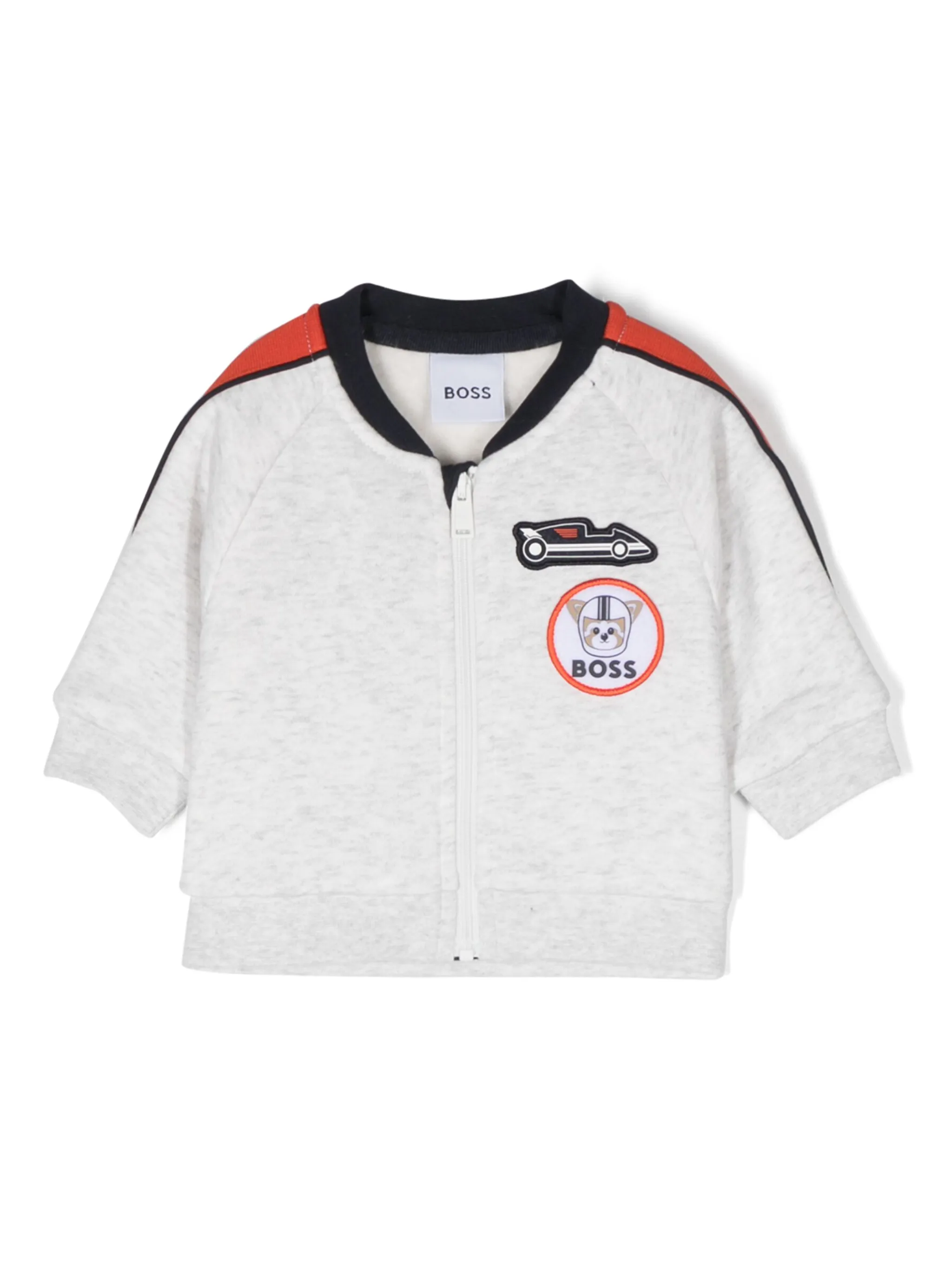 Толстовка на молнии с нашивками Boss Kidswear, серый
Толстовка на молнии с нашивками Boss Kidswear, серый