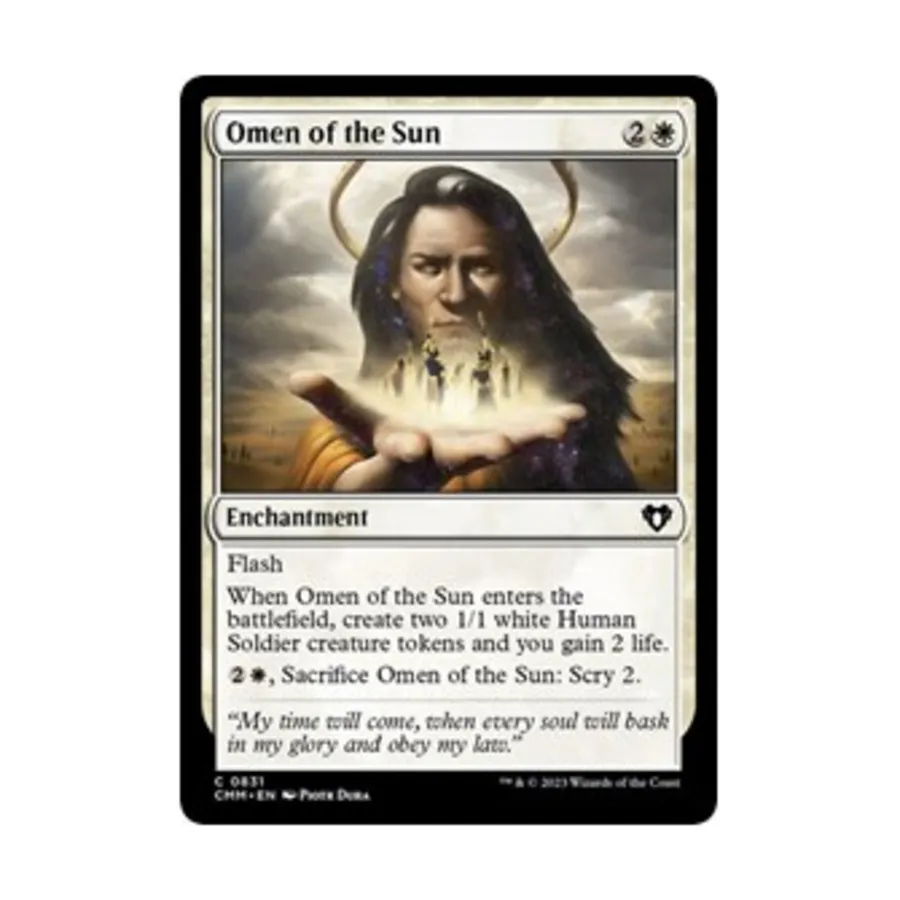 CCG Знамение Солнца (С), MTG - Commander Masters
CCG Знамение Солнца (С), MTG - Commander Masters