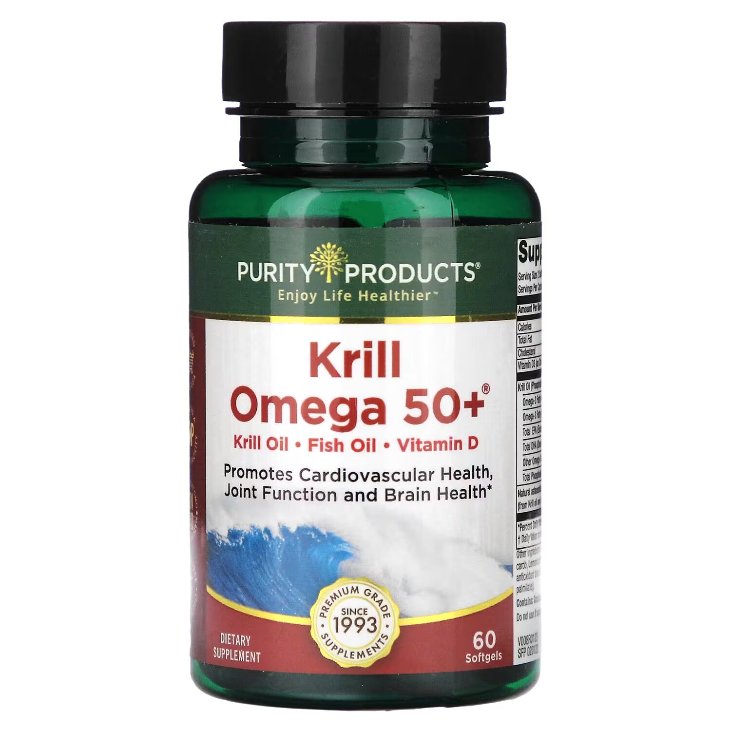 Криль Омега 50+ Purity Products, 60 мягких таблеток
Криль Омега 50+ Purity Products, 60 мягких таблеток