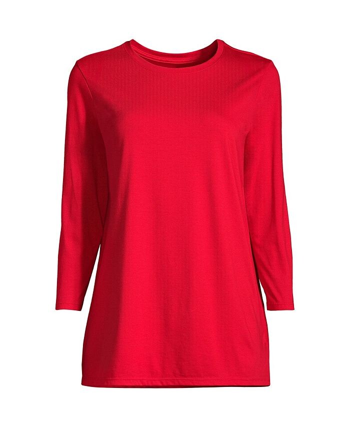 Хлопковая туника с круглым вырезом Supima с рукавами 3/4 для миниатюрного роста Lands' End, красный
Хлопковая туника с круглым вырезом Supima с рукавами 3/4 для миниатюрного роста Lands' End, красный