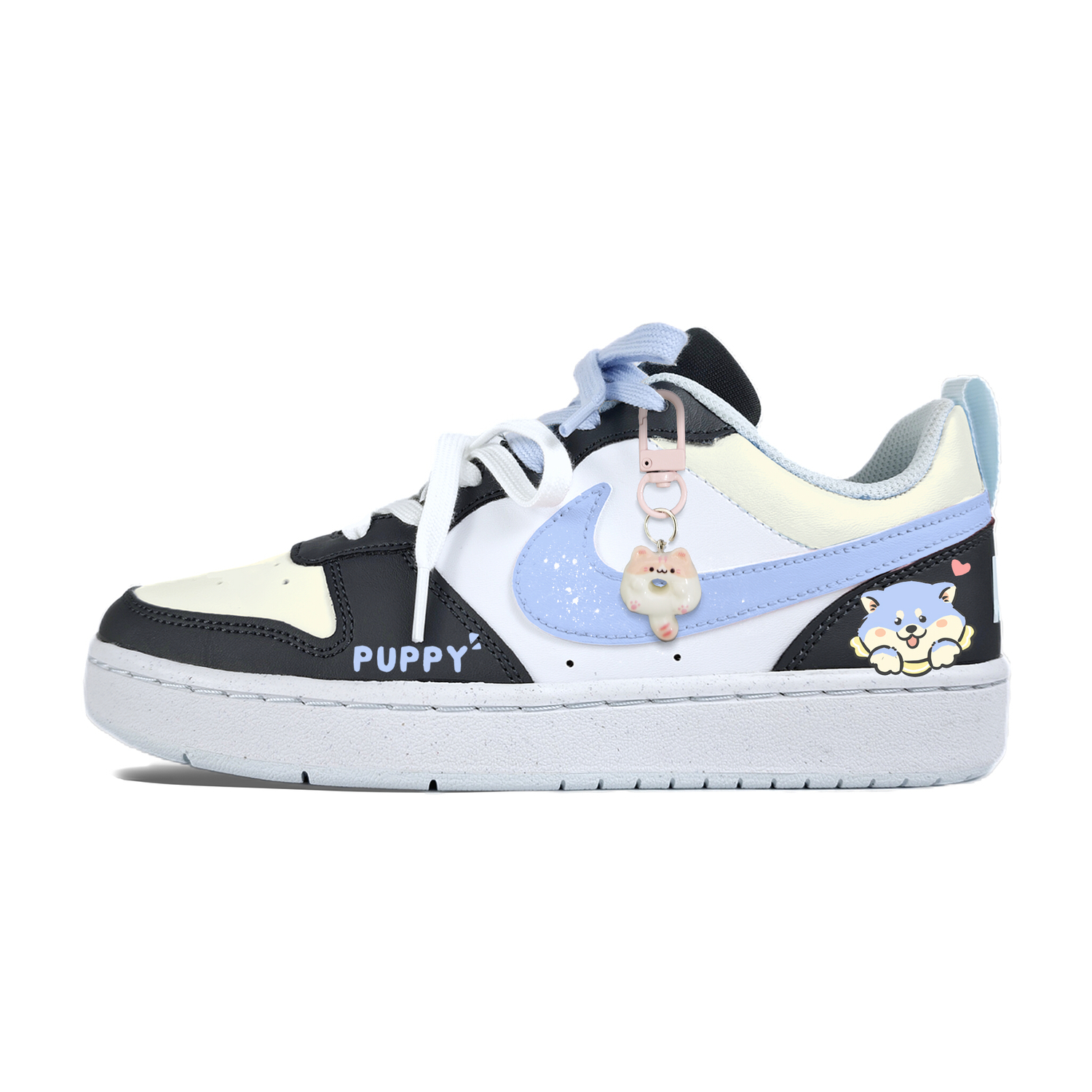 Nike Court Borough Cute Blue Dog нескользящие устойчивые к истиранию низкие кроссовки для скейтборда Black детские
Nike Court Borough Cute Blue Dog нескользящие устойчивые к истиранию низкие кроссовки для скейтборда Black детские