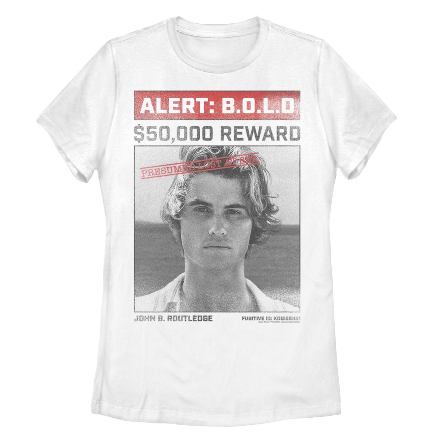 Футболка с плакатом для юниоров Outer Banks Johns Wanted Reward Licensed Character
Футболка с плакатом для юниоров Outer Banks Johns Wanted Reward Licensed Character