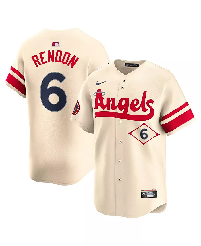Мужская бейсбольная джерси Los Angeles Angels City Connect Limited игрока Anthony Rendon кремового цвета Nike
Мужская бейсбольная джерси Los Angeles Angels City Connect Limited игрока Anthony Rendon кремового цвета Nike