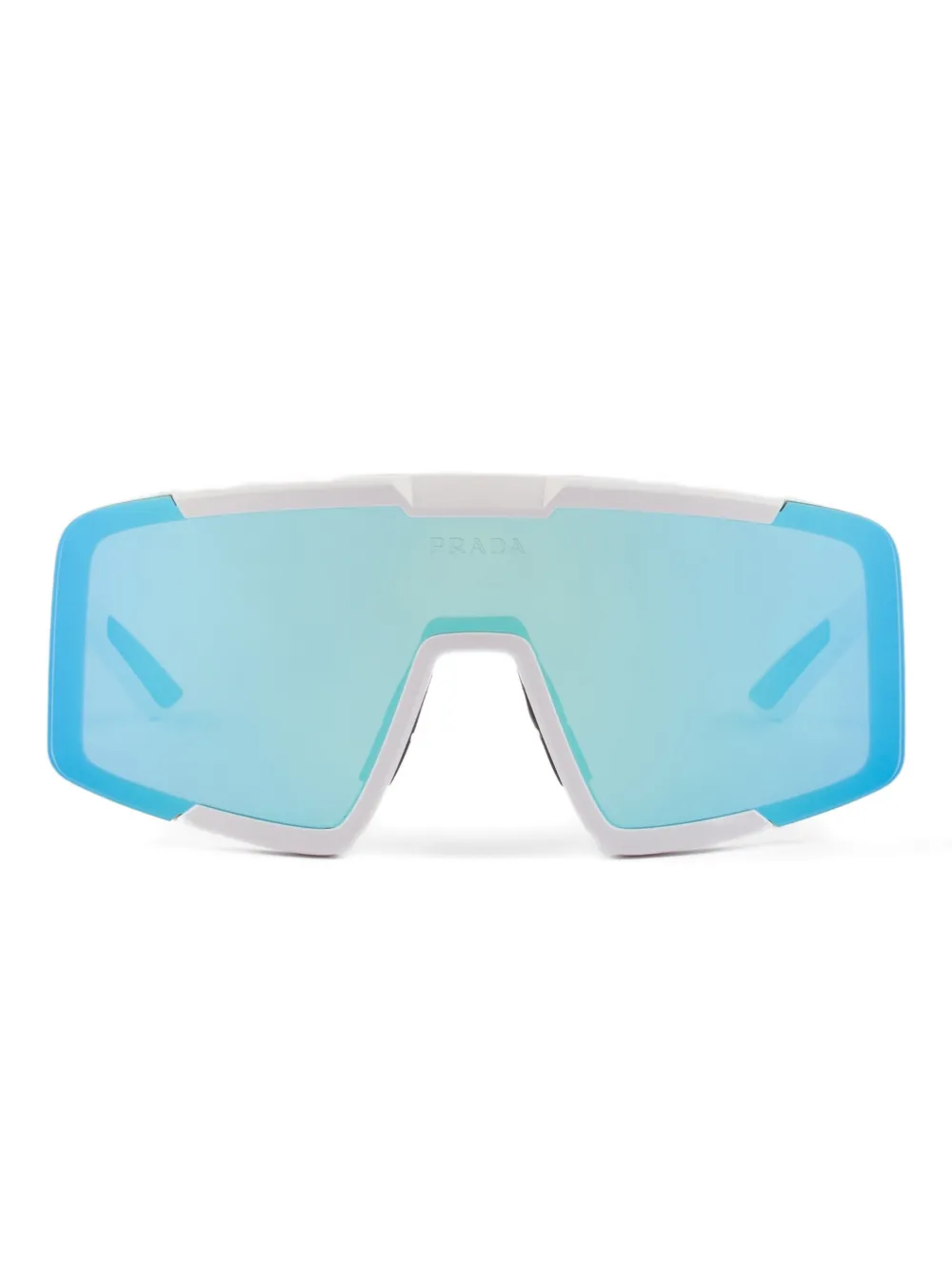 Солнцезащитные очки в геометричной оправе Prada, белый
Солнцезащитные очки в геометричной оправе Prada, белый