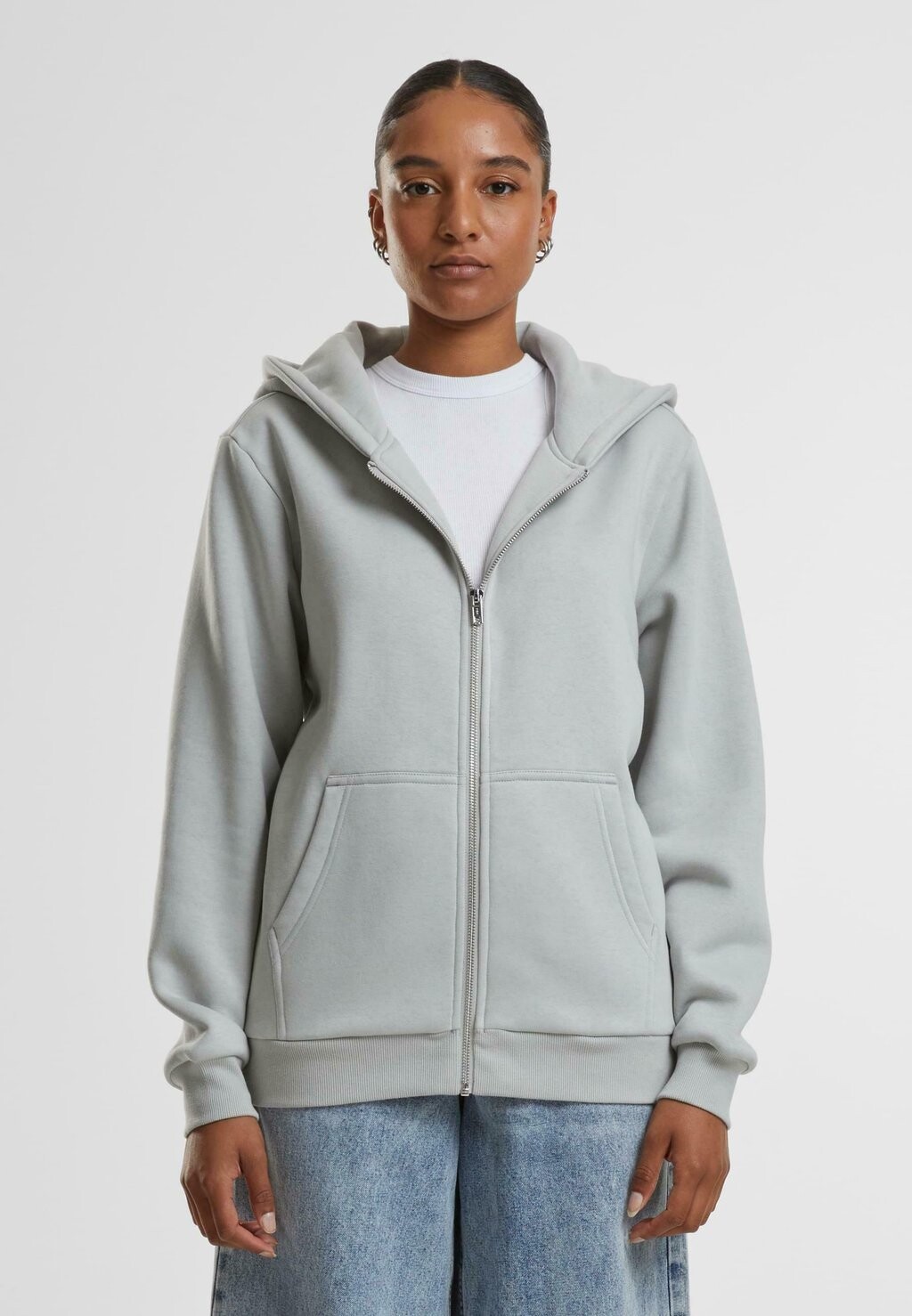 Толстовка на молнии Urban Classics, светло-серый
Толстовка на молнии Urban Classics, светло-серый