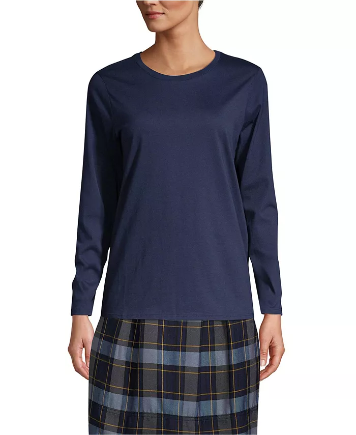 Женская базовая футболка с длинным рукавом Lands' End, синий
Женская базовая футболка с длинным рукавом Lands' End, синий