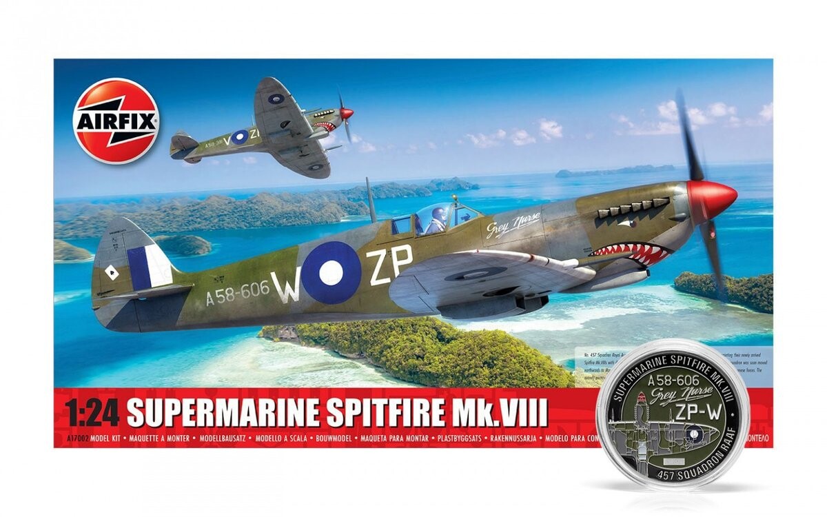 Supermarine Spitfire Mk.VIII, Airfix A17002
Supermarine Spitfire Mk.VIII, Airfix A17002