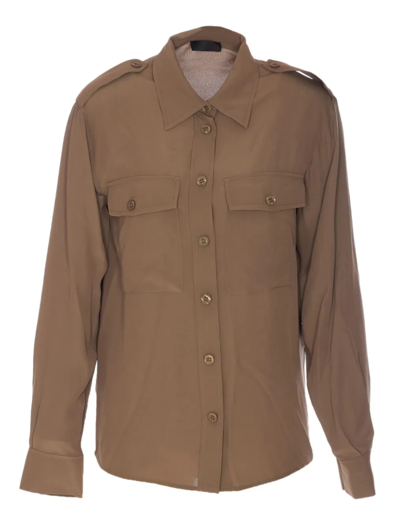 Рубашка с погонами LIU JO, коричневый
Рубашка с погонами LIU JO, коричневый