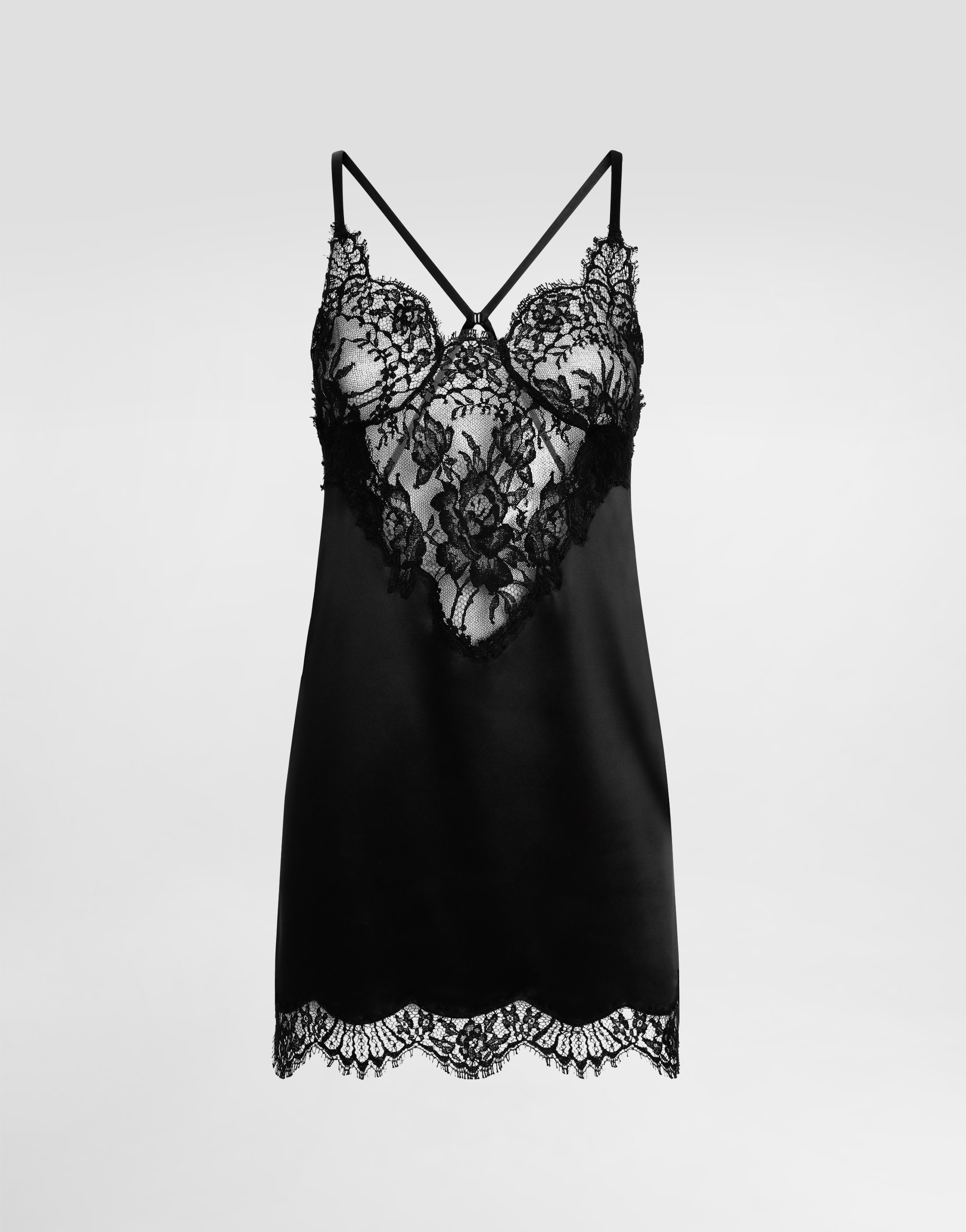 Сатиновая комбинация с кружевом Dolce & Gabbana, черный
Сатиновая комбинация с кружевом Dolce & Gabbana, черный