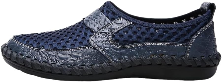 Мужские сандалии из сетки на скользящей подошве с декоративной строчкой для прогулок и вождения на улице, дышащие мужские обувь для весны и лета Hhhchpm, синий
Мужские сандалии из сетки на скользящей подошве с декоративной строчкой для прогулок и вождения на улице, дышащие мужские обувь для весны и лета Hhhchpm, синий