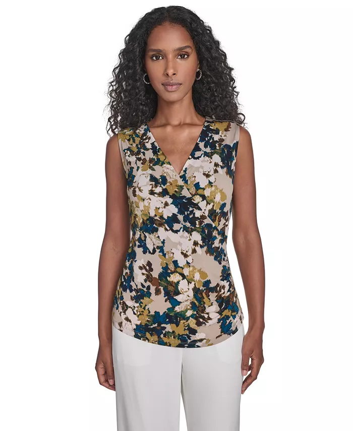 Женский топ без рукавов с V-образным вырезом Calvin Klein, мультиколор
Женский топ без рукавов с V-образным вырезом Calvin Klein, мультиколор