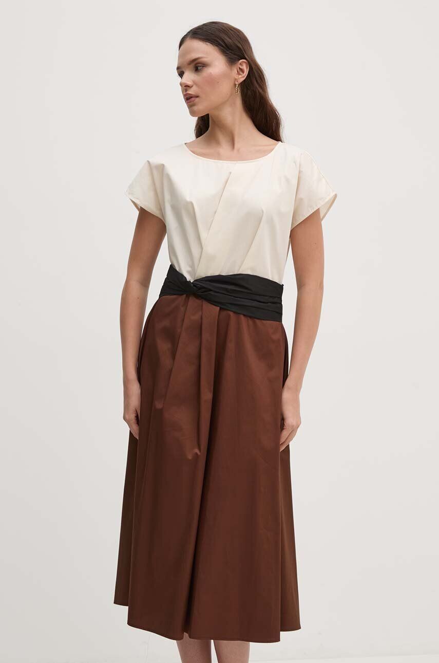 Хлопковое платье Sandro Ferrone, бежевый
Хлопковое платье Sandro Ferrone, бежевый