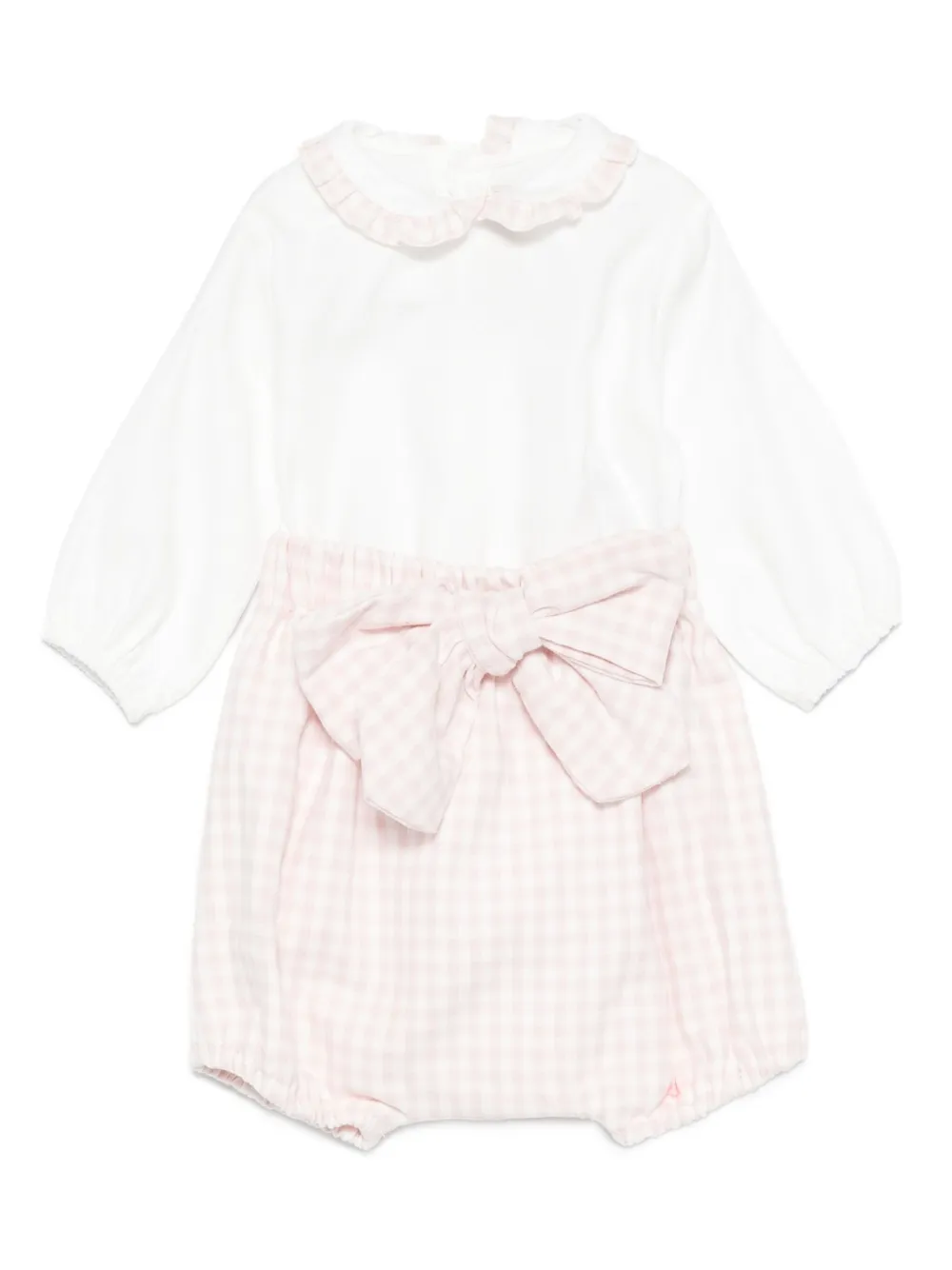 Ромпер в клетку гингем La Stupenderia, розовый
Ромпер в клетку гингем La Stupenderia, розовый