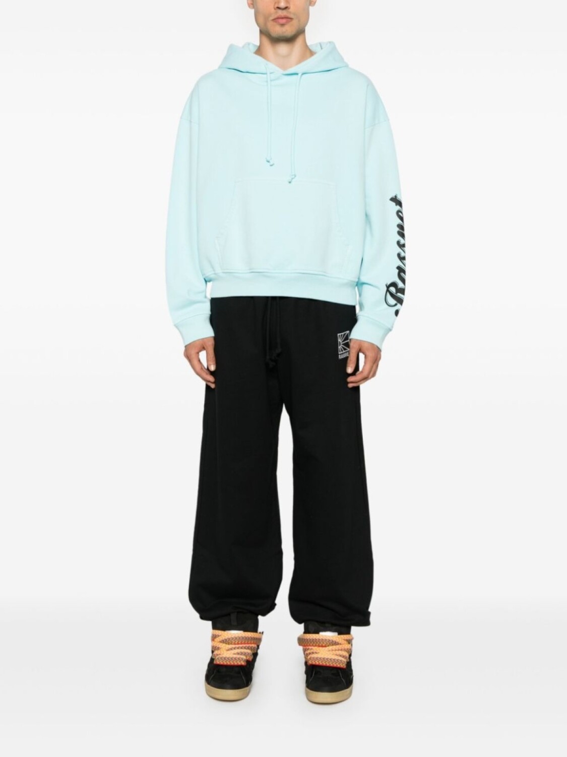 Хлопковое худи RASSVET с логотипом, синий
Хлопковое худи RASSVET с логотипом, синий