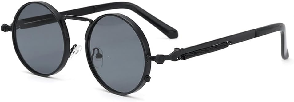 Мужские солнцезащитные очки, женские солнцезащитные очки в стиле ретро-панк, круглая металлическая оправа, цветные линзы, модные очки для вождения, защита от ультрафиолета UV400 KTUCN, Black Grey
Мужские солнцезащитные очки, женские солнцезащитные очки в стиле ретро-панк, круглая металлическая оправа, цветные линзы, модные очки для вождения, защита от ультрафиолета UV400 KTUCN, Black Grey