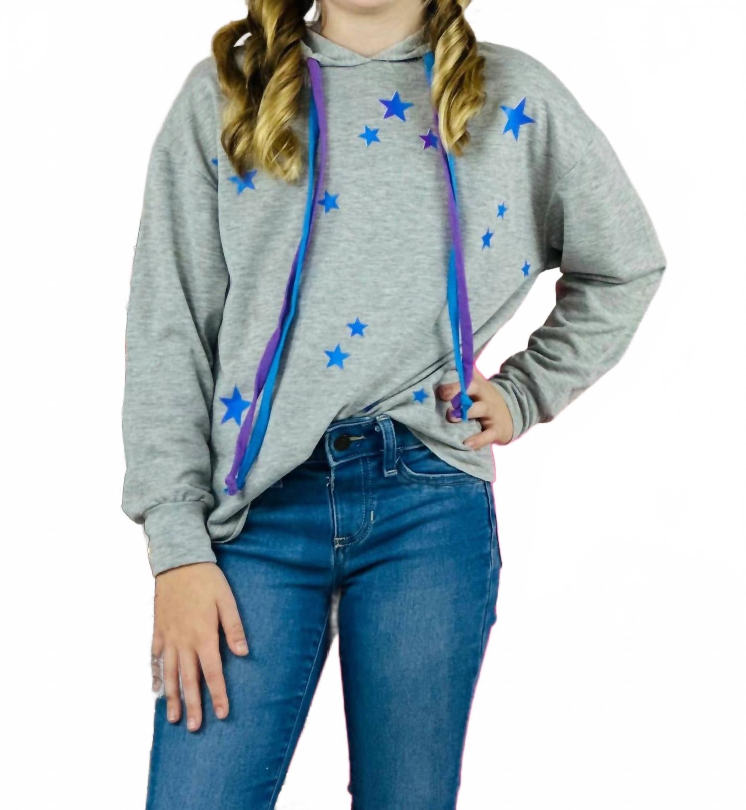 Детская худи с омбре и звездами, серое Rock & Candy, серый
Детская худи с омбре и звездами, серое Rock & Candy, серый