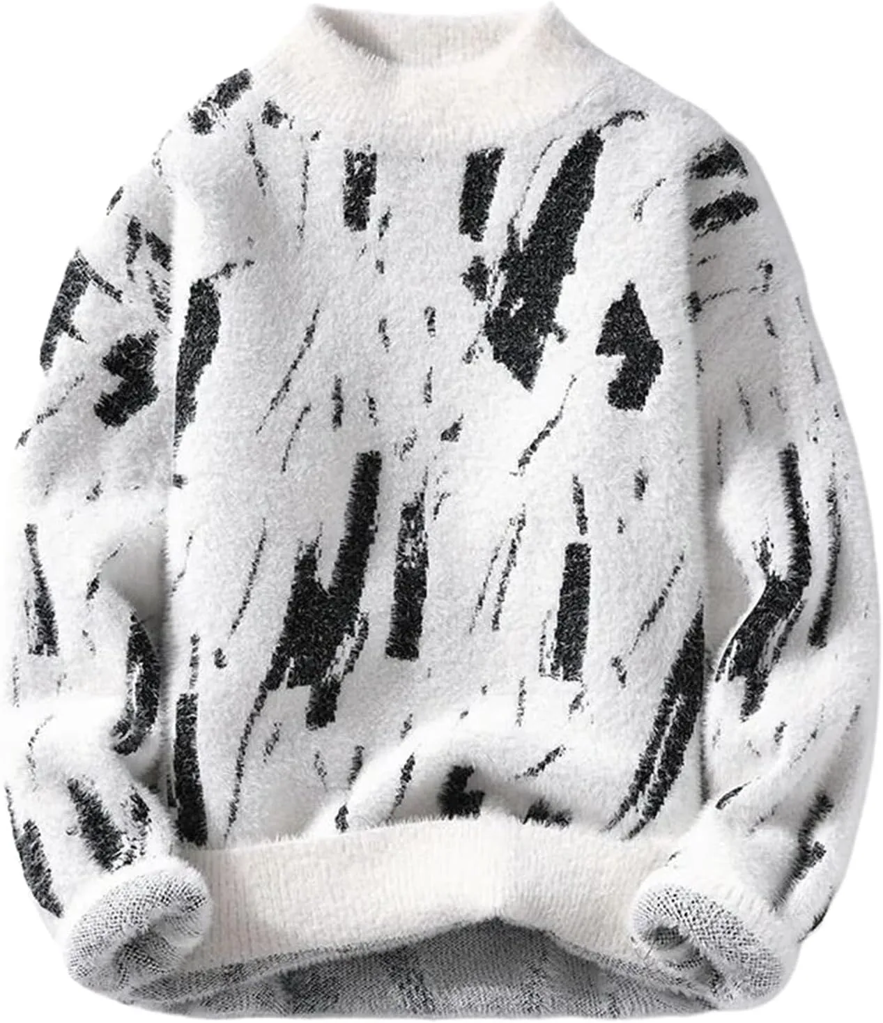 Мужской свободный вязаный пуловер с круглым вырезом WHSZEDZB
Мужской свободный вязаный пуловер с круглым вырезом WHSZEDZB