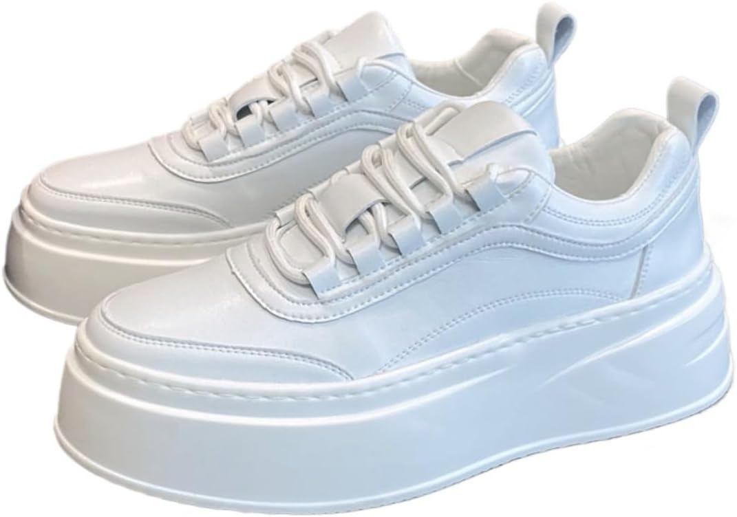 Белые кроссовки из дышащей легкой PU-кожи с модной толстой подошвой, увеличивающей рост на 5 см, для мужчин. Нескользящие, удобные кроссовки для школы, работы и путешествий с 5-сантиметровой скрытой вставкой Ctkvbmeoi
Белые кроссовки из дышащей легкой PU-кожи с модной толстой подошвой, увеличивающей рост на 5 см, для мужчин. Нескользящие, удобные кроссовки для школы, работы и путешествий с 5-сантиметровой скрытой вставкой Ctkvbmeoi