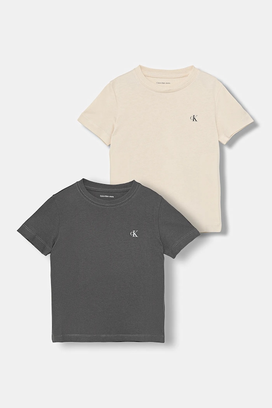 Детская хлопковая футболка, упаковка 2 шт. Calvin Klein Jeans, серый
Детская хлопковая футболка, упаковка 2 шт. Calvin Klein Jeans, серый