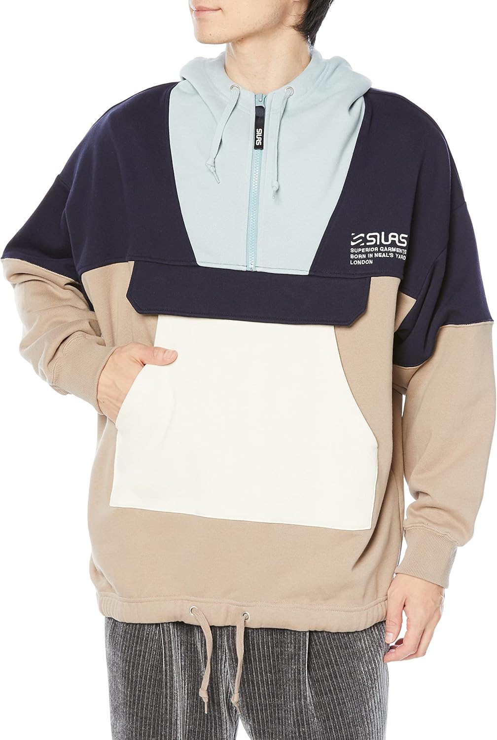 Мужская толстовка с капюшоном и панелями Cyrus Silas, мультиколор
Мужская толстовка с капюшоном и панелями Cyrus Silas, мультиколор