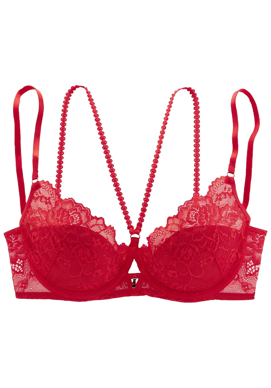 Бюстгальтер-балконет LASCANA, красный
Бюстгальтер-балконет LASCANA, красный