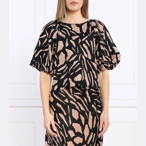 Укороченная блузка из льна Dkny, коричневый
Укороченная блузка из льна Dkny, коричневый