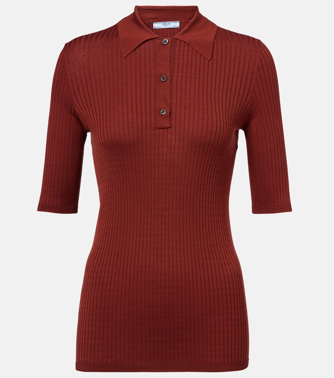 Свитер-поло из хлопковой смеси Prada, Ruggine
Свитер-поло из хлопковой смеси Prada, Ruggine
