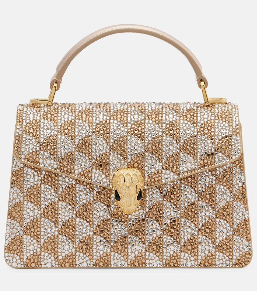 Сумка-тоут Serpenti Forever Mini из декорированного замши Bvlgari, Topaz/Platinum
Сумка-тоут Serpenti Forever Mini из декорированного замши Bvlgari, Topaz/Platinum