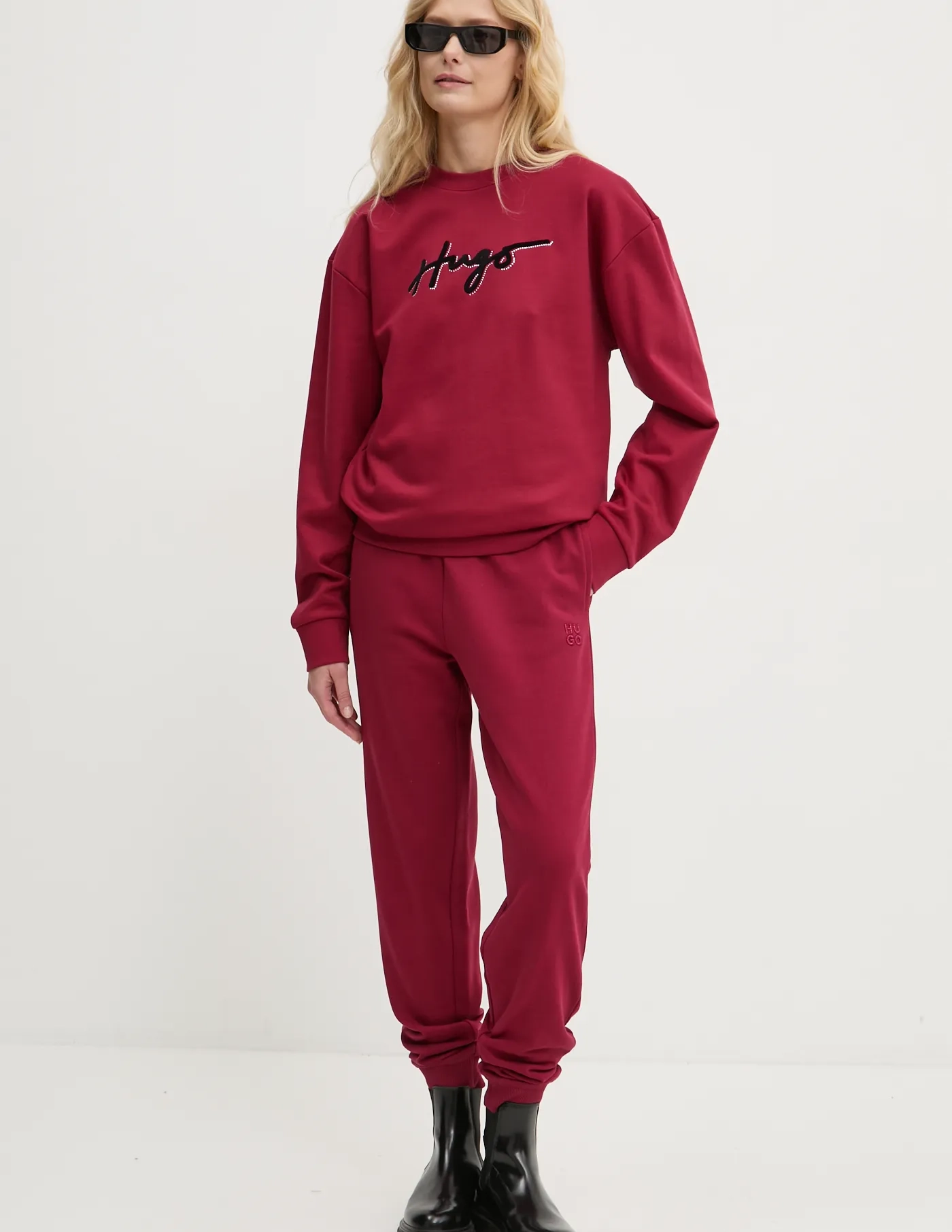 Хлопковая толстовка HUGO, гранатовый
Хлопковая толстовка HUGO, гранатовый