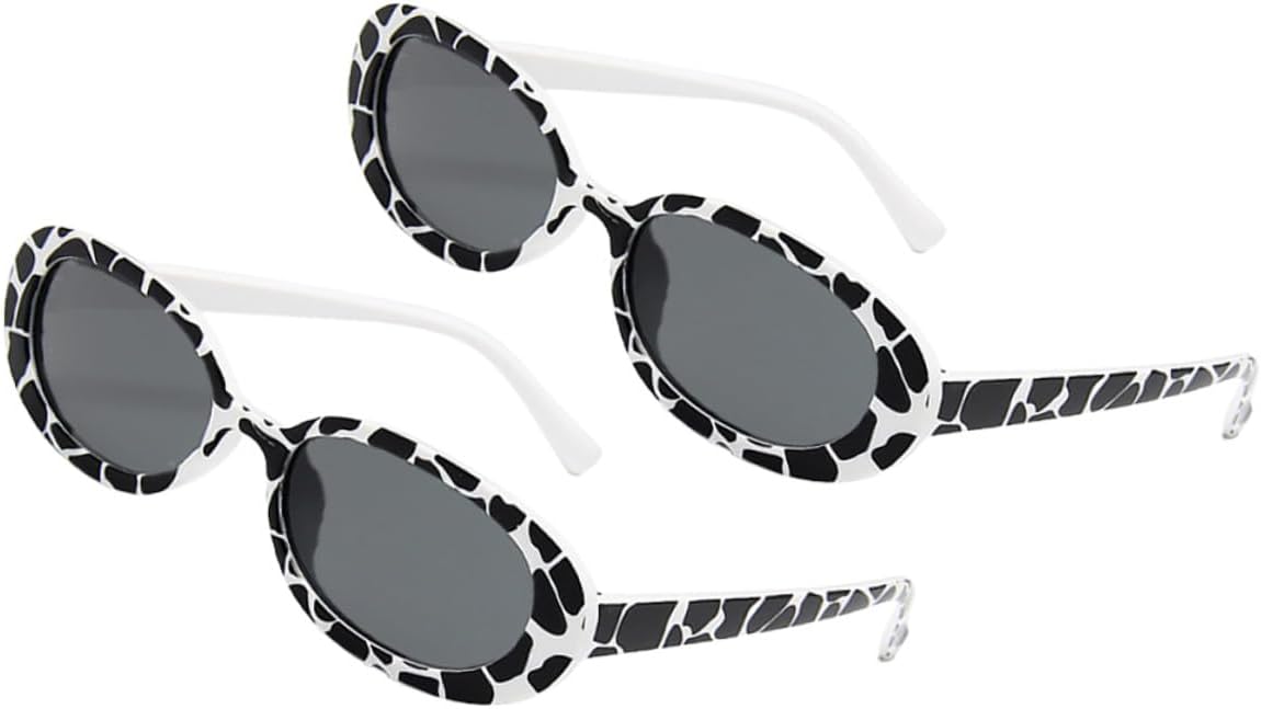 2 пары легких солнцезащитных очков с принтом под коровью шкуру для женщин, небольшие солнцезащитные очки с защитой от УФ-излучения для вечеринок и косплея, удобные декоративные очки Abaodam, Assorted Color
2 пары легких солнцезащитных очков с принтом под коровью шкуру для женщин, небольшие солнцезащитные очки с защитой от УФ-излучения для вечеринок и косплея, удобные декоративные очки Abaodam, Assorted Color